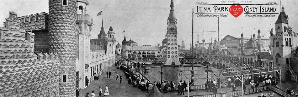 Luna Park taken from the Chutes shortly after opening in 1903